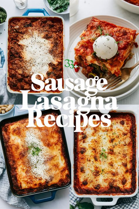 33+ Delicious Sausage Lasagna Recipes You Must Try for a Cozy Dinner Night!... Warm up your dinner table with these tasty sausage lasagna recipes!... From spicy Italian sausage to creamy cheese layers this collection is perfect for cozy nights. Enjoy hearty meals with family and friends featuring flavors like marinara garlic basil and ricotta. Each bite promises comfort and happiness for everyone!... https://ostrali.com/foodr/sausage-lasagna-recipes Smoked Lasagna, Italian Sausage Lasagna, Spicy Italian Sausage, Sausage Lasagna, Lasagna Recipes, Italian Chicken Sausage, Lasagna Soup Recipe, Eggplant Lasagna, Italian Sausage Recipes