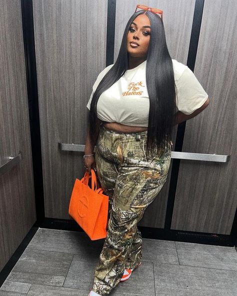 TyThaMUA on Instagram: "Lately you been on my mind ✨ I can be your sunshine 🧡" Camo Print Outfit, 360 Lace Frontal Wig, Plus Size Baddie, Hd Lace Wigs, Plus Size Baddie Outfits, Nashville Outfits, 100 Human Hair Wigs, Hair Weaves, Wigs Hair