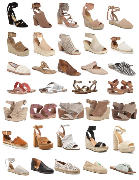 Spring shoes roundup! Sandals, wedges, heels, strappy shoes, and more! Details on fashion blog daily dose of charm by lauren Lindmark! Cute shoes flatlay on fuzzy rug Daily Footwear For Women, Shoes Flatlay, Bridal Sandals Heels, Hippie Shoes, Tiger Shoes, Fuzzy Rug, Casual Beach Sandals, Amazon Shoes, Heels Strappy