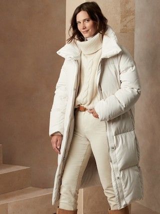 Long Puffer Jacket Outfit, Puffer Jacket Outfit, Long Puffer Jacket, White Puffer, Long Puffer Coat, Long Puffer, Down Parka, A Storm, Environmental Impact