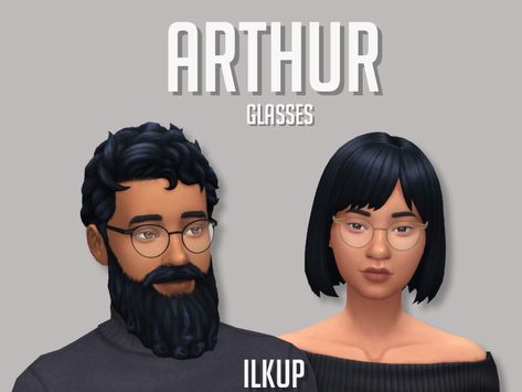 Arthur metal framed glasses. • custom thumbnails • correct lods • new mesh • basegame compatible • enabled for male and female, teen to elder download {simfileshare}{no ads} Buddy Holly Glasses, Skin Palette, Nerd Glasses, Metal Frame Glasses, Sims 4 Mm Cc, Sims Ideas, Sims 4 Mm, The Sims 4 Download, Sims Four