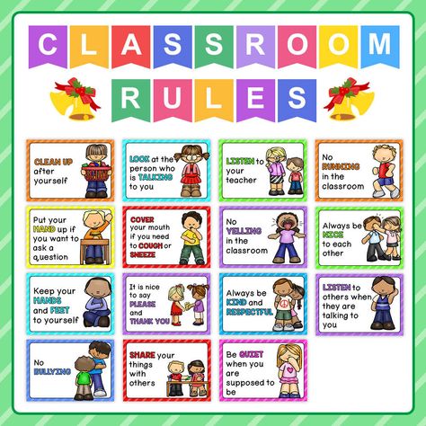 15Pcs/Set Classroom Rules Kindergarten Wall Decoration English Poster A4 Plastic Seal Big Cards Children Toys Kids Gifts| | - AliExpress Class Rules Chart Ideas, Classroom Rules Kindergarten, Classroom Rules For Kindergarten, Classroom Rules For Kids, Rules Kindergarten, Kindergarten Wall Decoration, Kindergarten Classroom Rules Poster, 10 Golden Rules, Classroom Rules Chart