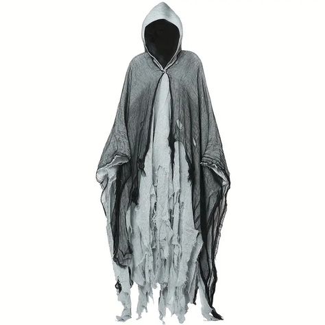 Halloween Cloak Skeleton Clothes Mask Ghost House Chamber - Temu Canada Brown Cloak, Ghost Clothes, Scream Costume, Grim Reaper Costume, Skeleton Clothes, Reaper Costume, Red Cloak, Cape Outfit, Ghost Halloween Costume