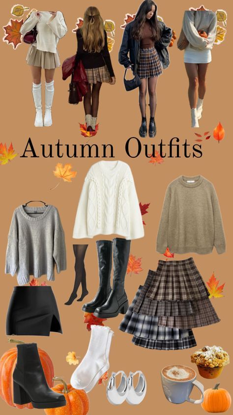 Estilo Indie, Autumn Fits, Autumn Clothes, Cute Preppy Outfits, Autumn Outfits, Trendy Fall Outfits, Cute Fall Outfits, Outfits For Women, Autumn Outfit