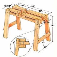 Sawhorse Plans, Saw Horses, Saw Horse, Shop Projects, Wood Tools, Wood Plans, Homemade Tools, Work Bench, Shop Tools