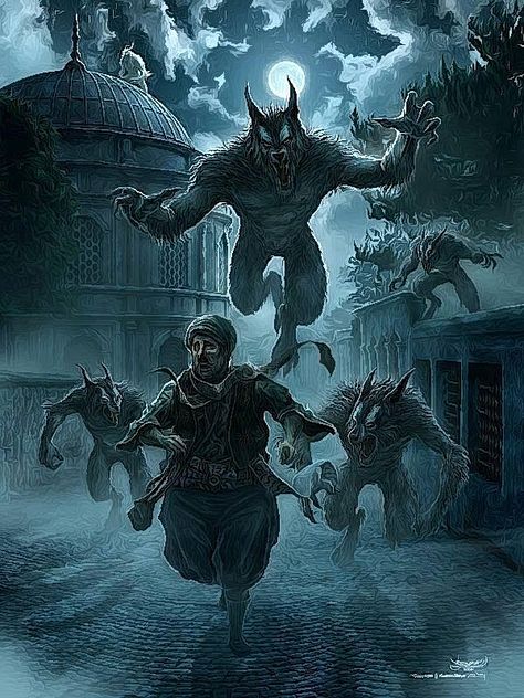 Werewolf's Run. Kerem Beyit, Regard Animal, Creature Fantasy, Werewolf Art, Vampires And Werewolves, World Of Darkness, Classic Monsters, Creatures Of The Night, Mythology Art