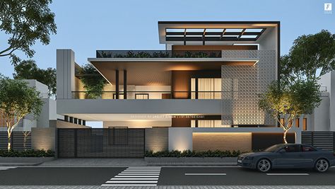 House Structure Design, Modern Bungalow Exterior, House Architecture Styles, Front Wall Design, Contemporary House Exterior, Best Modern House Design, Small House Elevation Design, Front Elevation Designs, Modern House Facades