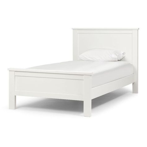 White Single Bed Frame, Bed Target, Bedroom Design Diy, Target Furniture, White Bed Frame, White Room Decor, Single Bed Frame, Bed White, Furniture Details Design