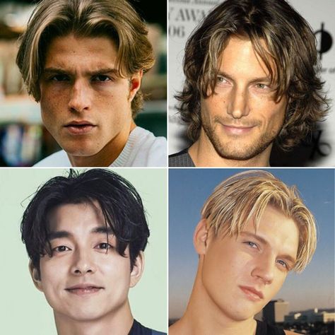 Bangs 90s, Middle Part Haircut, Curtain Haircut, Center Part Hairstyles, 90s Hairstyles Men, Bang Man, Middle Part Hairstyles, Asian Men Hairstyle, Long Hair On Top