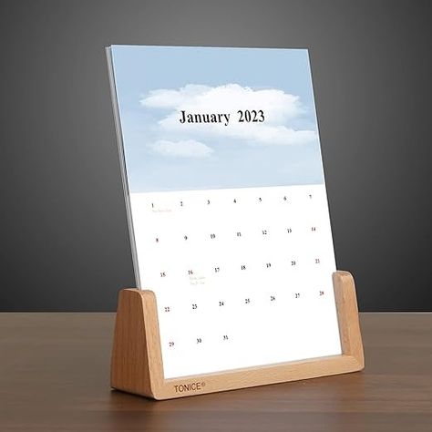 2023 Desk Creative Calendar with Holder Beech Wood Base 6x8 inch Vertical 16 Months Calendar Gift for Classmates Colleagues Friends Family. (Vertical with base) : Amazon.in: Office Products Gift For Classmates, Diy Desk Calendar, Months Calendar, Calendar Holder, Vertical Calendar, Wood Calendar, Table Calendar, Calendar Gift, Creative Calendar