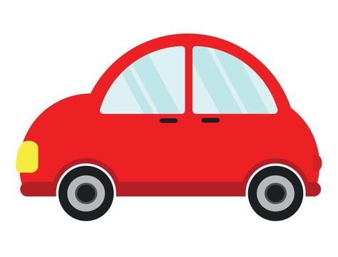 Flat Red Car Icon Clipart in Cartoon Graphic Vector Illustration Design Car Icon, Car Icons, Car Illustration, Cars Birthday, Car Cartoon, Cityscape Photos, Car Drawings, Red Car, Cartoon Icons