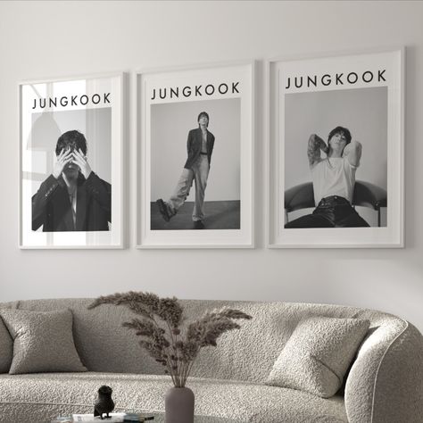 Jungkook Room Aesthetic, Jungkook Room Decor, Bts Decoration Ideas, Seven Aesthetic, Jungkook Poster, Bts Wall Art, Bts Room Decor, Bts Gifts, Jungkook Seven