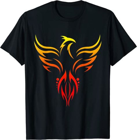 Phoenix Bird Mystical Creature Mythology Tribal T-Shirt Mystical Creature, Phoenix Bird, Top Fashion Brands, Shop Top, Fashion Brands, Phoenix, Free Delivery, T Shirts, T Shirt