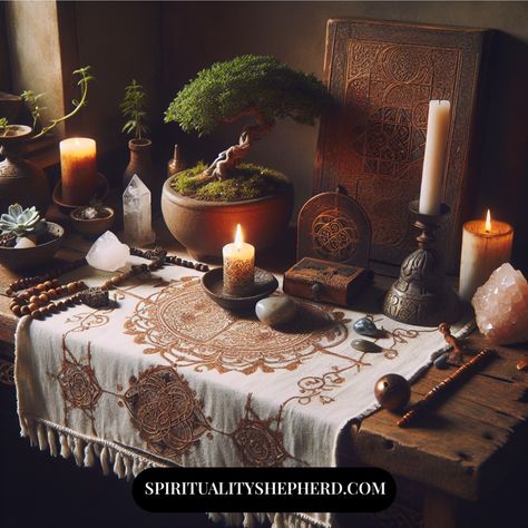 🕊️✨ Discover the Sacred Power of Altars! ✨🕊️

Have you ever wondered about the spiritual significance behind altars? From ancient rituals to personal reflections, altars are sacred spaces connecting you to the divine. They hold immense importance in various cultures and beliefs, serving as a focal point for meditation, prayer, and self-discovery.

Ready to explore the different types of altars, learn how to create your own, and understand their rich symbolism? Join us on this enlightening journey into the world of altars! 

👉 Like this post and follow our account for more spiritual insights! 🌟 Higher Self Altar, Ancestor Altar Setup, Spiritual Altar Ideas Sacred Space, Alters Spiritual Ideas, Buddhist Altar Home, Earth Alter, Spiritual Shrine, Witchcraft Altars, Water Altar