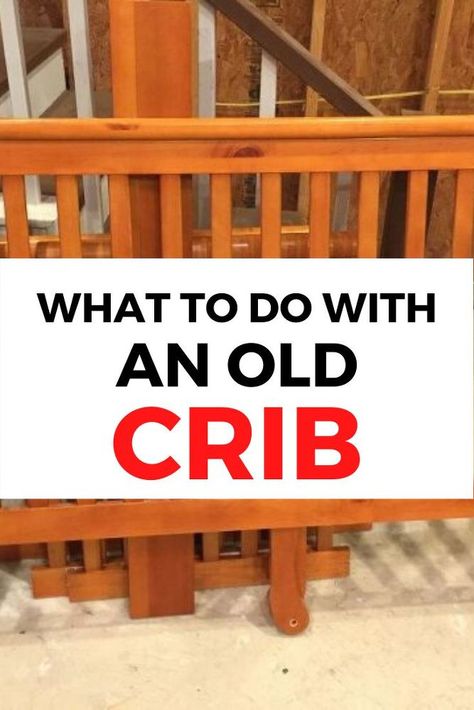 Entryway Bench Diy, Build An Entryway, Upcycle Crib, Make An Entryway, Repurposed Crib, Crib Bench, Garage Sale Tips, Bed Frame Bench, Diy Entryway Bench