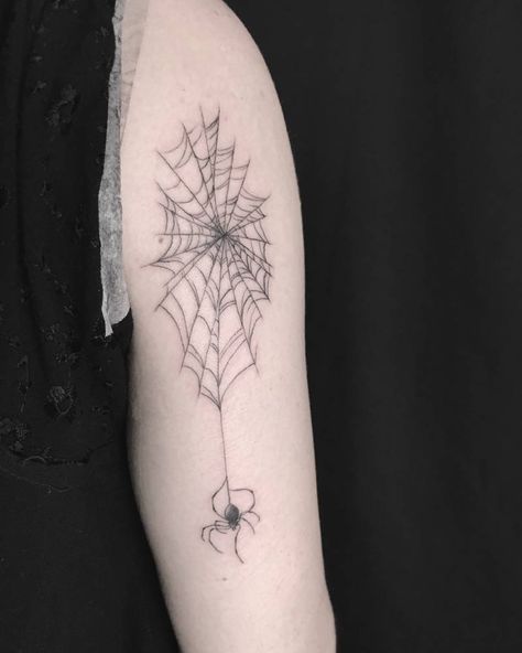 Cobwebs Tattoo, Corner Spider Web Tattoo, Cobweb Tattoo, Unique Spider Web Tattoo, Spider Dangling From Web Tattoo, Spiderweb Shoulder Tattoo, Spider Tattoo Linework, Spiderweb Tattoo, Women’s Spider Web Tattoo