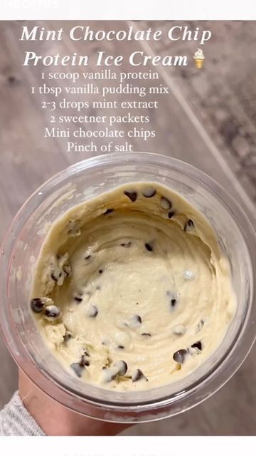 Ice Cream Maker Recipes Healthy, Chocolate Chip Mint, Sugar Free Vanilla Pudding, Ninja Ice Cream Recipe, Protein Ice Cream Recipe, Ninja Creamy, Protein Ice Cream Recipes, Ice Cream Recipes Machine, Healthy Ice Cream Recipes