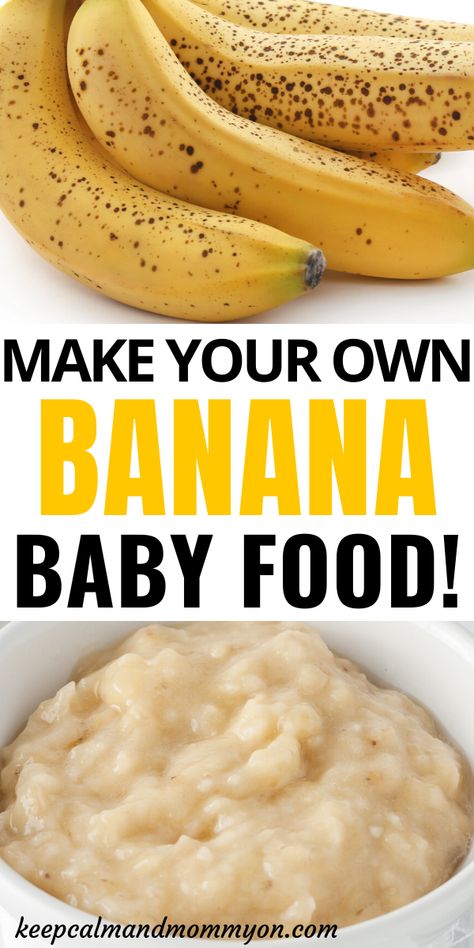 Homemade Banana Baby Food, Canning Baby Food Homemade, Banana Baby Food Recipe, Canning Baby Food, Butternut Squash Baby Food, Avocado Baby Food, Make Your Own Baby Food, Baby Food Recipes Stage 1, Make Baby Food