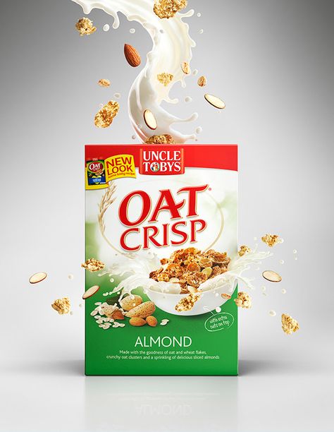 Cereal Advertising Design, Oats Creative Ads, Cereal Ads, Cereal Packaging, Logo Design Tutorial, Social Media Advertising Design, English German, Publicidad Creativa, Food Graphic Design