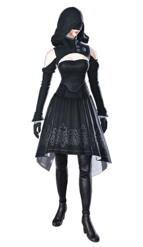 Female Elezen YoRHa Gear Render from Final Fantasy XIV: Shadowbringers #art #artwork #gaming #videogames #gamer #gameart #finalfantasy #ffxiv #ff14 #finalfantasy14 Final Fantasy Outfits Inspiration, Final Fantasy Outfits, Warrior Outfits Female, Warrior Outfit, Stylish Crop Top, Art Outfits, Concept Clothing, Valentines Outfits, Final Fantasy Xiv