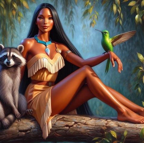 Disney Princess Pocahontas, Pocahontas Disney, Princess Pocahontas, Walt Disney Princesses, Disney Princess Images, Disney Nerd, Disney Pocahontas, Cartoon Character Pictures, Pinturas Disney