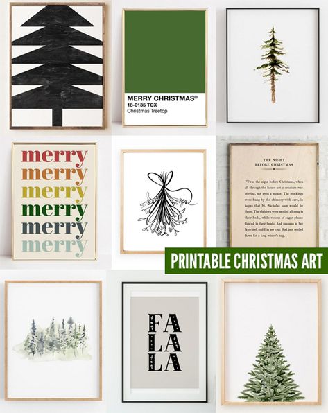 Christmas Art Modern, Modern Christmas Art, Christmas Wall Art Printables, Printable Christmas Art, College Inspiration, Christmas Art Print, Cricut Christmas, Free Printable Art, Boho Minimalist