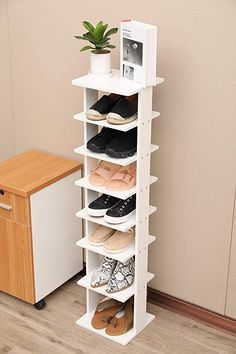 Wooden Shoe Rack Designs, Shoe Rack Cabinet Design, Shoe Storage Design, Shoe Rack For Small Spaces, Vertical Shoe Rack, Wooden Shoe Storage, Wood Shoe Rack, Diy Shoe Rack, Shoe Rack Closet