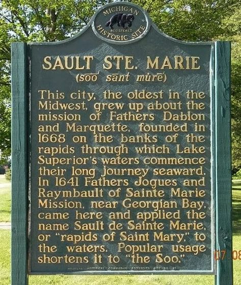 Yoopers | The oldest city in the U.P., Sault Ste | Facebook Michigan Facts, Sault Ste Marie Michigan, Miss Michigan, Value Village, Michigan History, Sault Ste Marie, Vacation Scrapbook, Michigan Travel, Sainte Marie