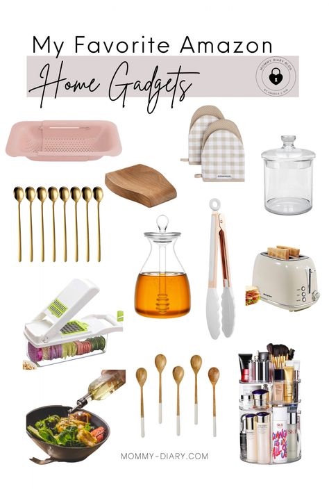 Visit here to learn about the best amazon kitchen gadgets on Mommy Diary Blog! If you are looking for the best amazon kitchen gadgets you need, then this is the blog post for you. Get inspired to learn all about kitchen gadgets must haves from amazon. Be sure to try out these go-to amazon kitchen gadgets because they are truly amazing. There is nothing more fun than buying new and cool kitchen gadgets amazon. You can add these as amazon kitchen decor too. #amazon #kitchen #gadgets Amazon Cooking Gadgets, Kitchen Finds On Amazon, Amazon Kitchen Favorites, Meesho Kitchen Finds, Amazon Kitchen Must Haves Tiktok, Amazon Kitchen Decor, White Kitchen Inspiration, Kitchen Logo, Amazon Kitchen Gadgets