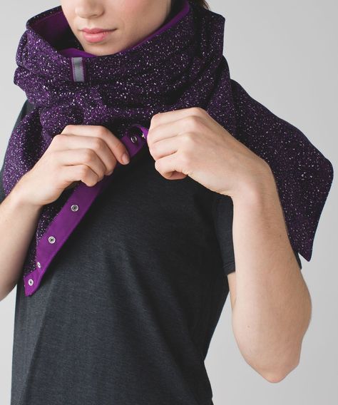 Lululemon Vinyasa Scarf *Fleece - Flashback Static Powdered Rose Tender Violet / Tender Violet Lulu Bag, Lululemon Scarf, Vinyasa Scarf, Lululemon Vinyasa Scarf, Rare Lululemon, Fleece Scarf, Grey Scarf, Circle Scarf, Purple Violet