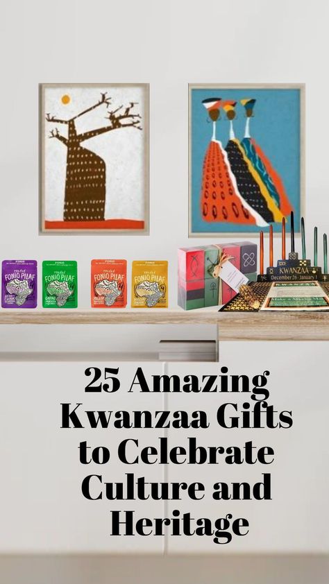 Preserving traditions is no simple task, thus getting each other some kwanzaa gifts could be a great way to start. Here are the list of 25 gift ideas that you can consider getting. 25 simple things that could help preserve the traditions. Days Of Kwanzaa, 25 Gift Ideas, Kwanzaa Gifts, Happy Kwanzaa, Contemporary African Art, Kente Cloth, Parents Day, Handmade African, Kwanzaa