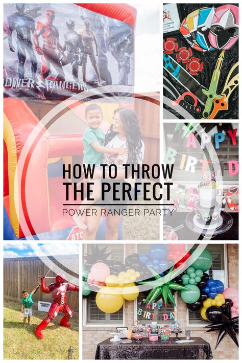 power ranger party Power Ranger Party Games, Power Ranger Games, Power Ranger Theme Party, Power Ranger Activities, Power Ranger Party Favors, Power Rangers Dino Fury Party, Power Rangers Decorations, Power Ranger Party Food, Power Rangers Theme Party