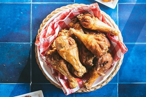 Pollo Frito (Puerto Rican Fried Chicken) Puerto Rican Fried Chicken, Fried Chicken Without Flour, Puerto Rican Chicken, Beef Rouladen, Greek Cheese, Best Fried Chicken, Fudgy Brownie Recipe, Bakers Chocolate, Adobo Seasoning