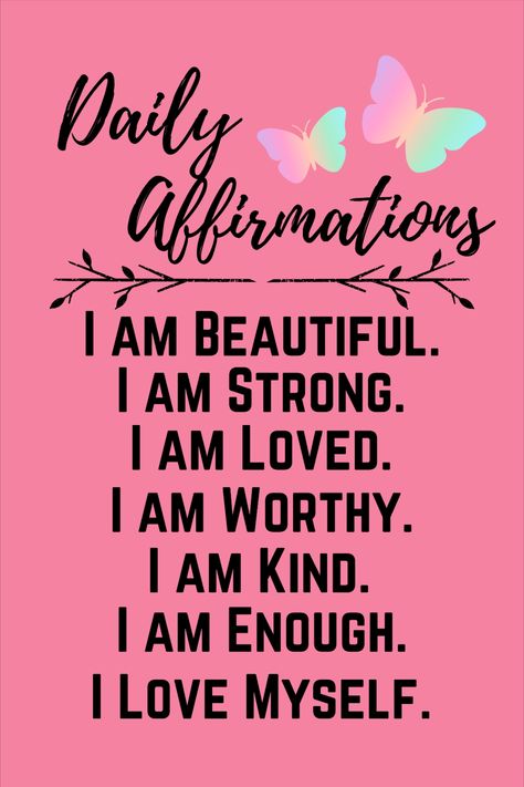 Amazing Affirmations, I Know Affirmations, Daily Affirmations For Women Wallpaper, Daily Affirmation, Daily Affirmations Wallpaper, Self Love Affirmation Quotes For Women, Daily Affirmations For Women, Self-image Positive Affirmations, A Few Daily Affirmations Poster