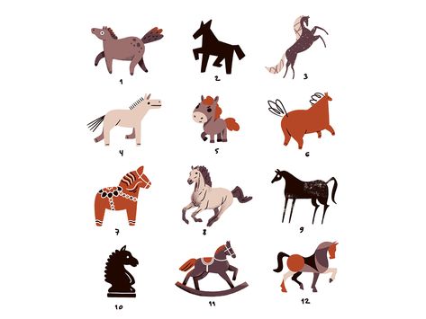 Horse Character Design, Horse Illustration, Illustration Ideas, Horse Designs, Illustration Drawing, Art Logo, Sticker Sheets, Creative Professional, Digital Illustration