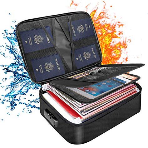 File Box Organization, Bag For Laptop, File Boxes, Portable Safe, Home Organizer, Document Bag, Document Storage, File Organiser, Safe Box