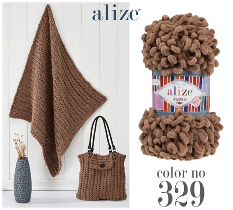 This stylish bag and blanket made with Alize Puffy Fine yarn are perfect in both appearance and texture! With color number 329, you can create unique designs too. Available now in our shop! 🎨🧶 #AlizePuffyFine #knitting #crafting #handmade #hobby #HandmadeCrafts ##KnittingLove #summerknitting #BabyYarn #alize #handknitting #SoftTouch #instagram #ovillos #Tricot #yarnlove #Hobbyshopycom #HandmadeStyle #instagood #photooftheday #wooddesign #woodworking Alize Yarn, Alize Puffy, Color Number, Fine Yarn, Baby Yarn, Summer Knitting, Handmade Fashion, Stylish Bag, Wood Design