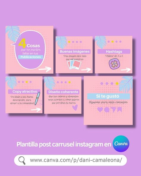 Carrusel de instagram para que ayudes a tus seguidores a tener una cuenta de instagram optimizada con los mejores tips. Personaliza esta plantilla con los colores de tu marca. Ojo esta plantilla es PRO. #plantillacanva #plantillainstagram #carruselinstagram #postinstagram Canva Instagram Post, Instagram Template Design, Business Cards And Flyers, Marketing Business Card, Book Labels, Instagram Design, Instagram Post Template, Post Design, Instagram Tips