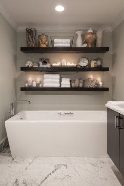 Bathroom Shelves Over Tub, Diy Bathroom Shelves, Floating Shelves Ideas, Long Floating Shelves, Floating Shelves Bedroom, Floating Shelves Living Room, Floating Shelf Decor, Black Floating Shelves, Floating Shelves Kitchen