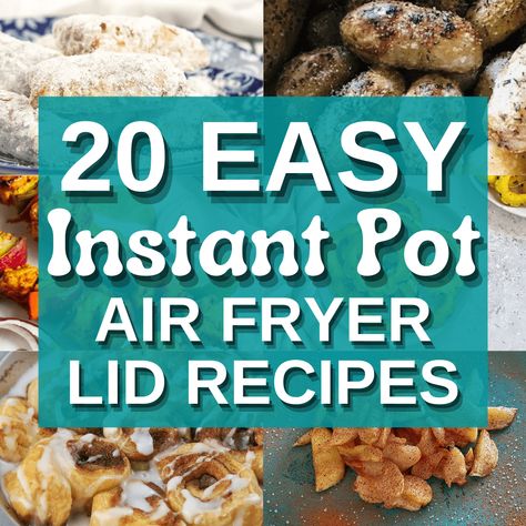 20 Easy Instant Pot Air Fryer Recipes Instapot Air Fryer Lid Recipes, Mini Instant Pot Recipes 3 Quart Easy, Instant Pot Air Fryer Lid Recipes, Duo Crisp Instant Pot Recipes, Bacon Egg Bites Instant Pot, Instant Pot Pro Crisp + Air Fryer Recipes, Instant Pot Duo Crisp Air Fryer Recipes, Instant Pot Duo Crisp Recipes, Air Fryer Peach Cobbler