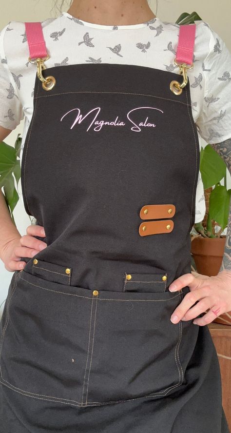 Hairstylist Apron for Hairdresser Custom Apron Cosmetology Personalized Hair Stylist Apron Barber Customized Apron Logo Hair Dresser Smock - Etsy Canada Hair Dresser Outfits, Apron Customized, Hairstylist Outfits, Hair Stylist Outfit, Hair Stylist Apron, Salon Apparel, Ideas Salon, Hair Stylist Shirts, Hairstylist Branding