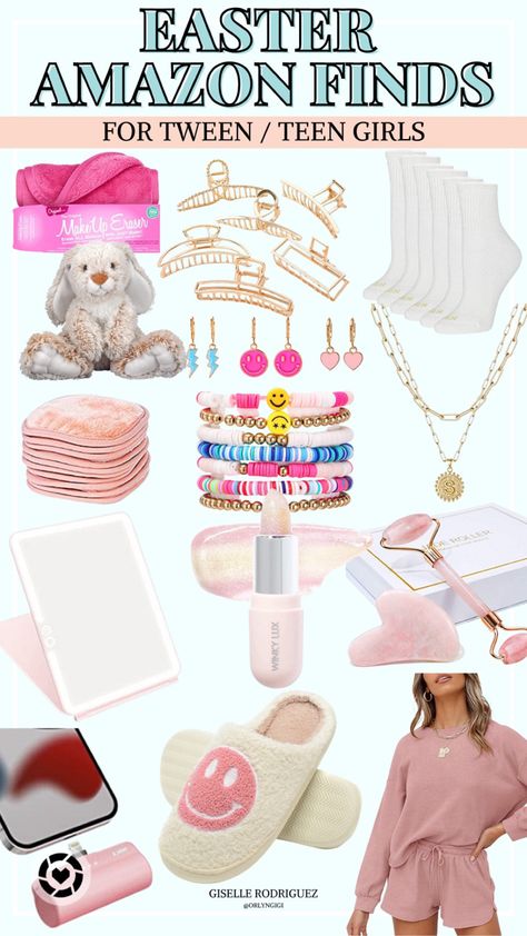 Looking for Easter basket filler and gift ideas for a tween girl or teen girl? Check out these great tween and teenage girl's easter basket ideas that are all from Amazon. This Easter amazon gift guide is the best for cute ideas for teen girl gifts.

Follow my shop @orlyngigi on the @shop.LTK app to shop this post and get my exclusive app-only content!

#liketkit #LTKFind #LTKunder100 #LTKunder50
@shop.ltk
https://liketk.it/43eBD Teenage Girl Easter Basket Ideas, Teenager Easter Baskets, Teen Easter Basket, Amazon Gift Guide, Boys Easter Basket, Girls Easter Basket, Winky Lux, Cute Gifts For Friends, Easter Basket Fillers