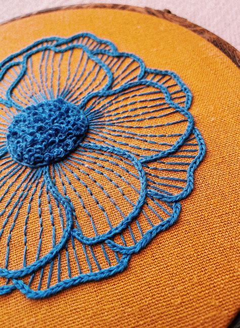 Blooming Flower Hand Embroidery Pattern / Digital PDF Download / Instant Download Easy Hand Embroidery Pattern Flower/ Beginner DIY Hoop Art Bordado Jacobean, Flower Hand Embroidery, Pdf Embroidery Pattern, Love Simple, Hand Embroidery Patterns Flowers, Floral Embroidery Patterns, Hand Embroidery Videos, Embroidery Stitches Tutorial, Hand Embroidery Projects