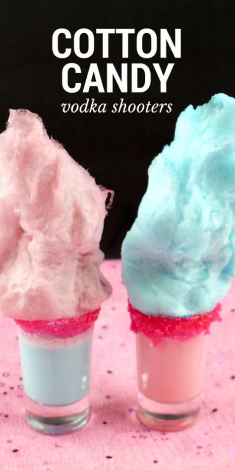 Trolls Movie Shooters with Cake and Whipped Cream Vodka Drink Recipe Cotton Candy Shots Recipe, Cake Vodka Drinks, Whipped Cream Vodka Recipes, Cake Vodka Recipes, Cotton Candy Vodka, Vodka Cupcakes, Candy Shots, Vodka Recipes Drinks, Cake Vodka