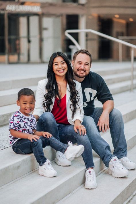 Casual Family Photos: Fila Dad Sneakers For The Whole Family Casual Family Photos, Fila Outfit, Family Photo Outfit Ideas, Family Photo Outfit, Photo Outfit Ideas, Fila Sneakers, Sneaker Trend, Dad Sneakers, Family Photo Outfits