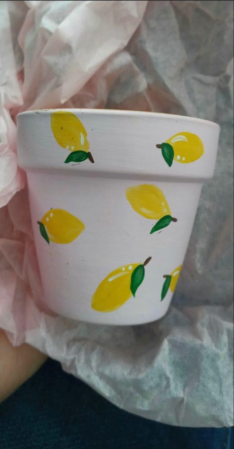 SOLD!  
Painted by Hervintageroots Paint On Pot, Vase Ideas Painting, Horizontal Painting Ideas Easy, Mini Flower Pot Painting Ideas, Pot Painting Party, Simple Pot Painting, Cute Flower Pot Painting Ideas, Easy Flower Pot Painting Ideas, Pot Painting Ideas