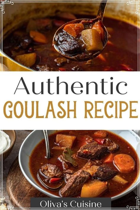 Transylvania Goulash Cooks Country, Beef Paprikash Hungarian, Hungarian Goulash Recipes Authentic, Hungarian Goulash, Goulash Slow Cooker, Baked Eggplant Recipes, Rich Beef Stew, Goulash Soup, Whipped Potatoes