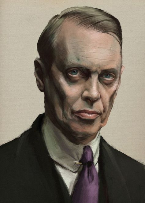 Delta Green Character Art, Nucky Thompson, Delta Green, Cthulhu Art, Call Of Cthulhu Rpg, Victorian Vampire, Steve Buscemi, Green Characters, Fallout Art