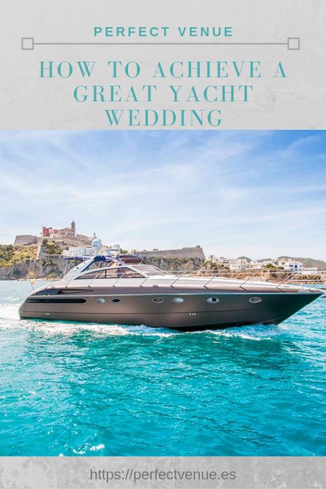 Having a wedding on a boat is a unique, fun idea for an unforgettable destination wedding. There are many benefits of celebrating a yacht wedding, for example you can celebrate the ceremony and reception in the same place, and some yachts can even provide guest accommodation. If you have decided on a yacht for your wedding venue, we can help you think about the next stages to make your yacht wedding a huge success as we go through some tips for planning a yacht wedding. Yacht Wedding Decor, Boat Wedding Ideas, Yacht Wedding Ideas, Yacht Wedding Reception, Wedding On A Boat, Wedding In Spain, Boat Living, 30a Wedding, 25 Year Anniversary