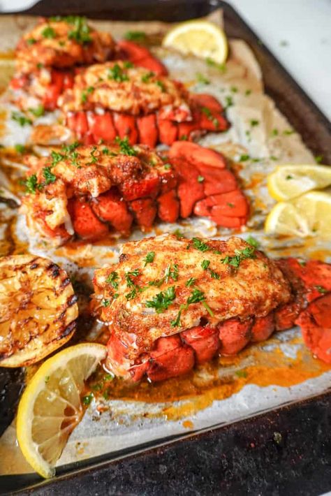 Lobster Tail And Shrimp Recipes, Oven Lobster Tail, Broil Lobster Tail In Oven, How To Cook Lobster Tails On The Grill, How To Cook A Lobster Tail, Bake Lobster Tail Oven, Cooking Lobster Tails In The Oven, Broiled Lobster Tail In Oven, Lobster Tail Recipe Oven